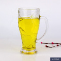 hot selling 420ml 620ml clear beer glass cup tea cup coffee cup with handle